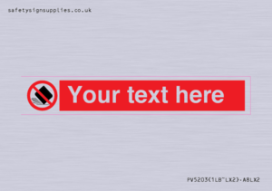 Custom Do Not Drop Sign